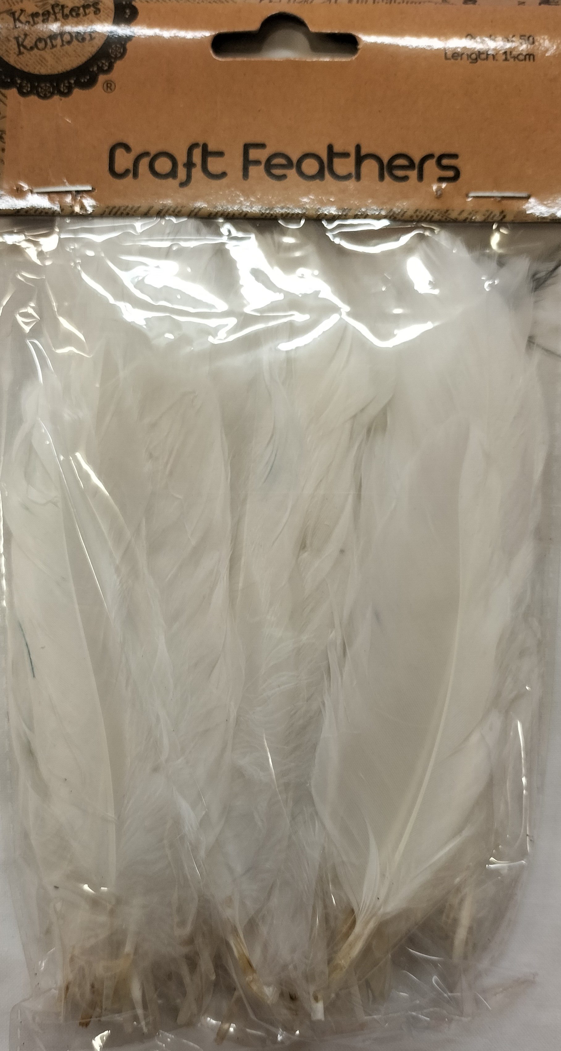 White Feathers 14cm Pk50 KK